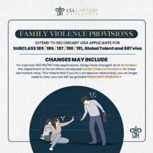 New Family Violence Provisions for Skilled Visa Applicants