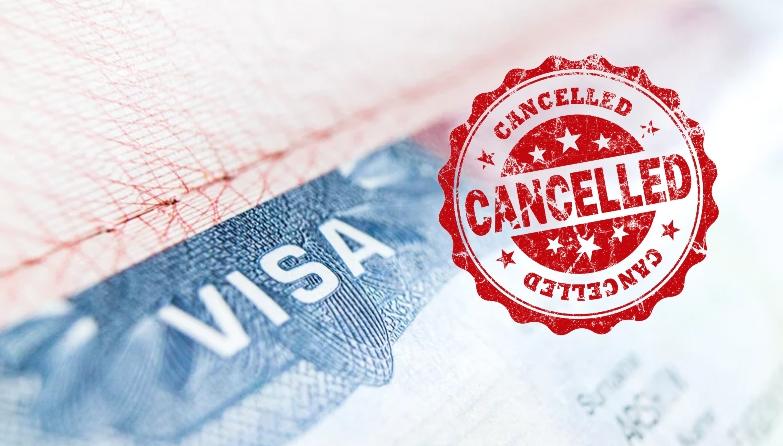 Visa cancelled